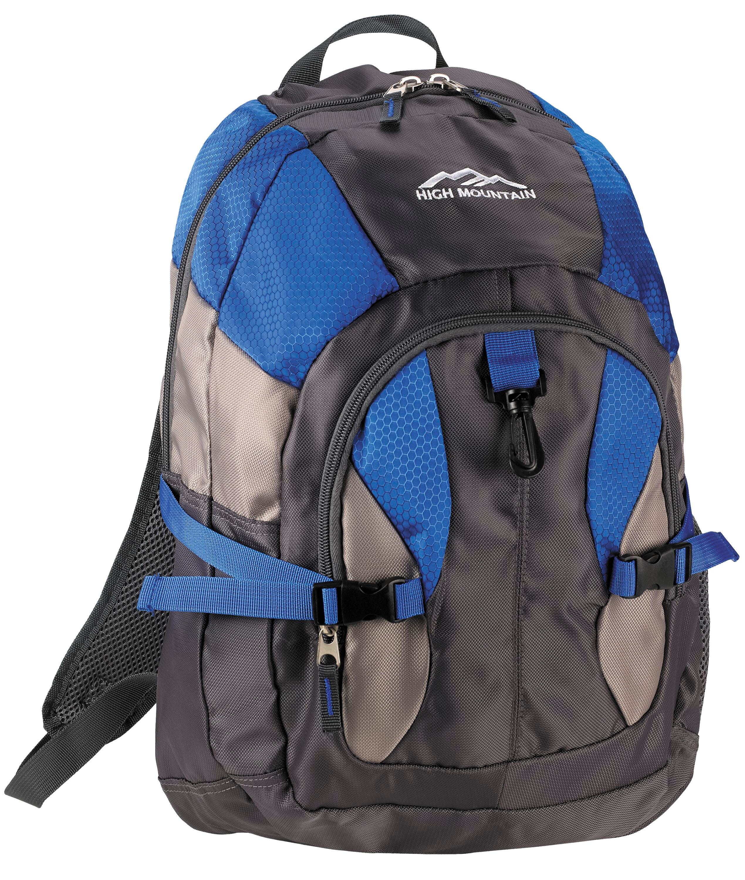 High Mountain Deluxe Backpack, Blue, Item Number 2003484