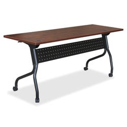 Lorell Cherry Flip Top Training Table, Black, 23-3/5 x 72 x 29-1/2 in