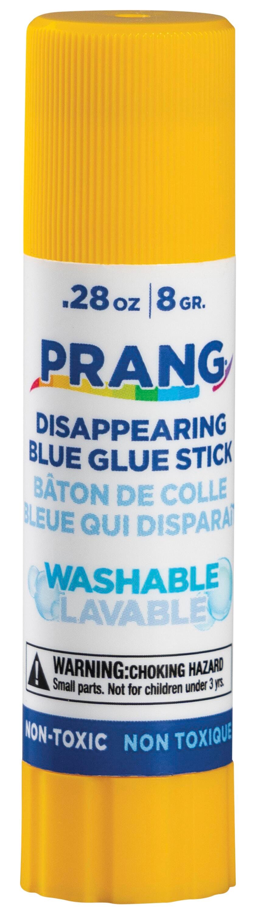 Prang Non-Toxic Odorless Washable Glue Stick, 0.28 oz, Blue and Dries Clear 026091