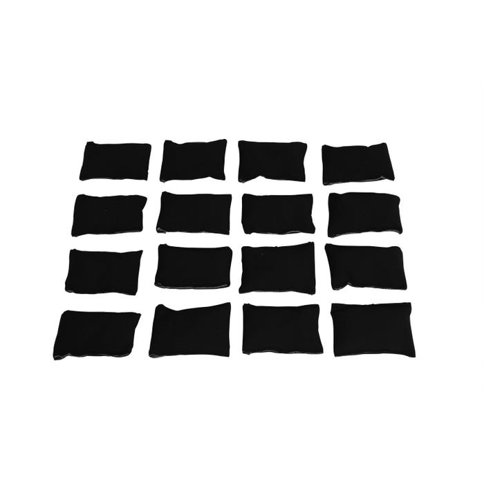 Abilitations Weight Pack for Weighted Vests, 4 Pounds, Black, Pack of 16