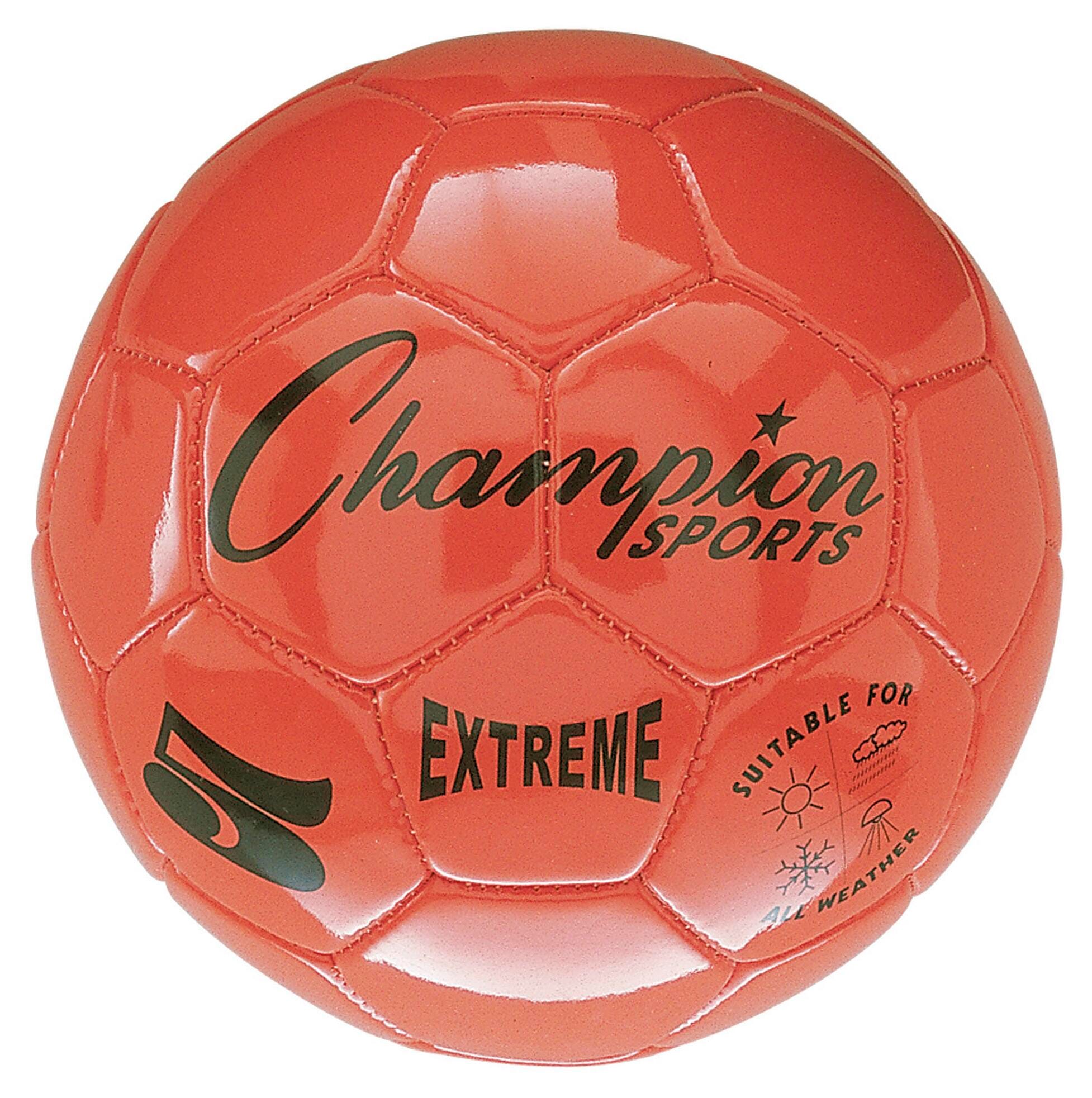 Champion Sports Extreme Series Soccer Ball, Size 5, Orange 1384124