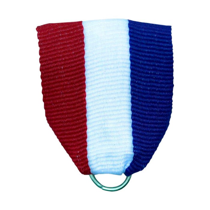 Recognition Medal with Pin Drape Ribbon, 1-1/2 x 1-3/8 Inches, Red/White/Blue