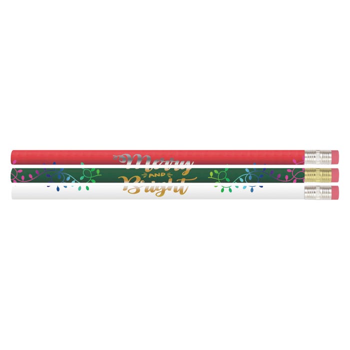 Musgrave Pencil Co. Merry and Bright Award Pencils, Pack of 12