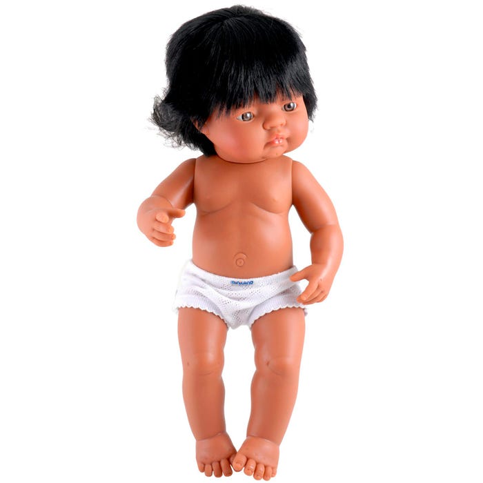 Miniland Multicultural Doll, Hispanic Girl, 15 Inches