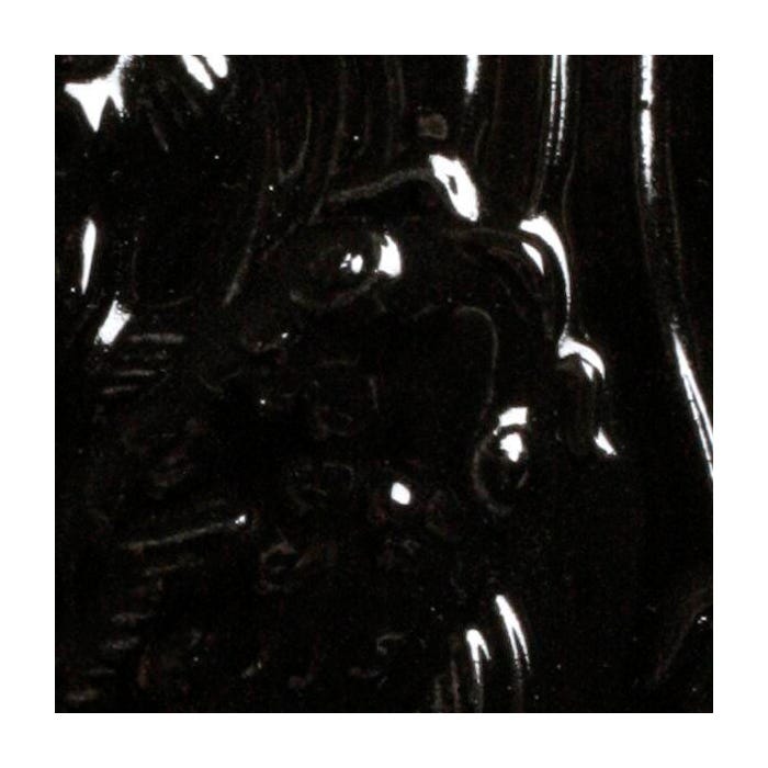 AMACO Low Fire Gloss Glaze, L-1 True Black, Opaque, Gallon
