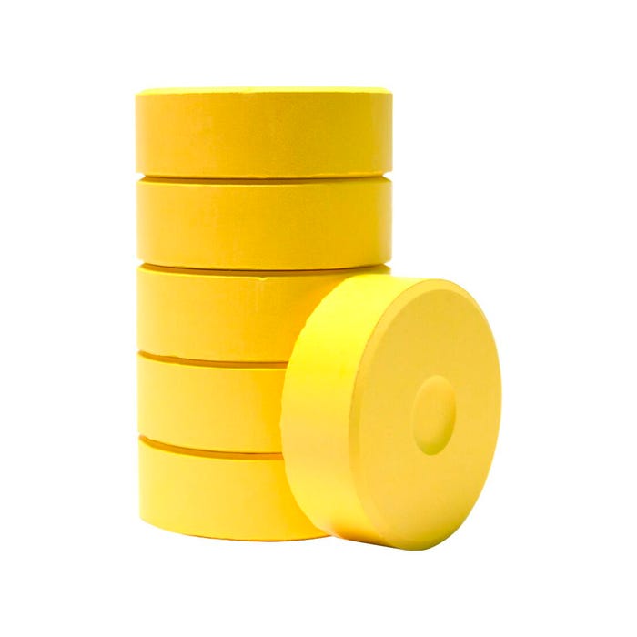 Jack Richeson Large Tempera Cakes, Brilliant Yellow, Pack of 6
