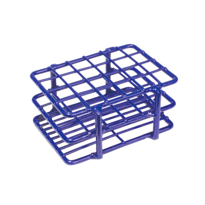 United Scientific Test Tube Rack, Wire, Epoxy-Coated, 24 Place, 13-16 Millimeter Tubes