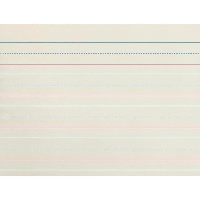 School Smart Zaner-Bloser Handwriting Paper, 10-1/2 x 8 Inches, Grade K, 500 Sheets