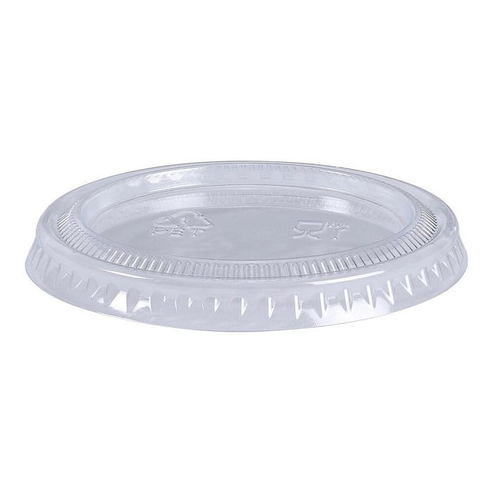 Empress Plastic Lids for Portion Cups, 1.5 to 2 Ounces, Clear, Pack of 2500