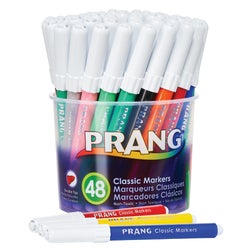 Prang Classic Art Markers, Bullet Tip, Assorted Colors, Set of 48
