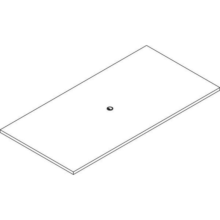 Lorell Prominence 2.0 Rectangular Conf. Tabletop -- Tabletop, Rectangular, Modular, 96"x48"x1-1/2", Mahogany