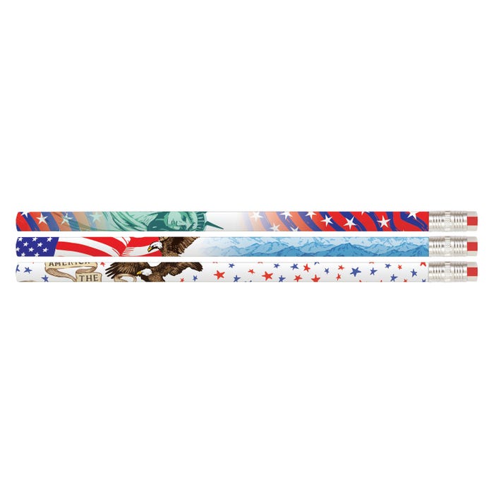 Musgrave Pencil Co. America the Beautiful Award Pencils, Pack of 12