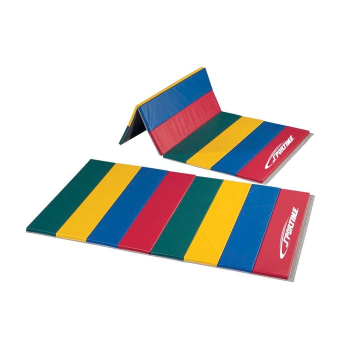 Sportime Deluxe Rainbow Mats, 5 x 10 Feet, 2 Sided Hook and Loop Fasteners