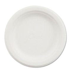 Chinet Classic White Heavy Duty Microwaveable Paper Plate, 9 Inch, Reclaimed Fiber, Pack of 125, Item Number 425020