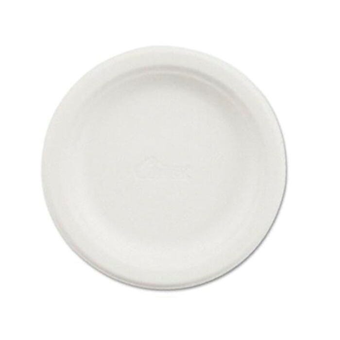 Chinet Classic White Heavy Duty Microwaveable Paper Plates, 8-3/4 Inches, Reclaimed Fiber, Pack of 125