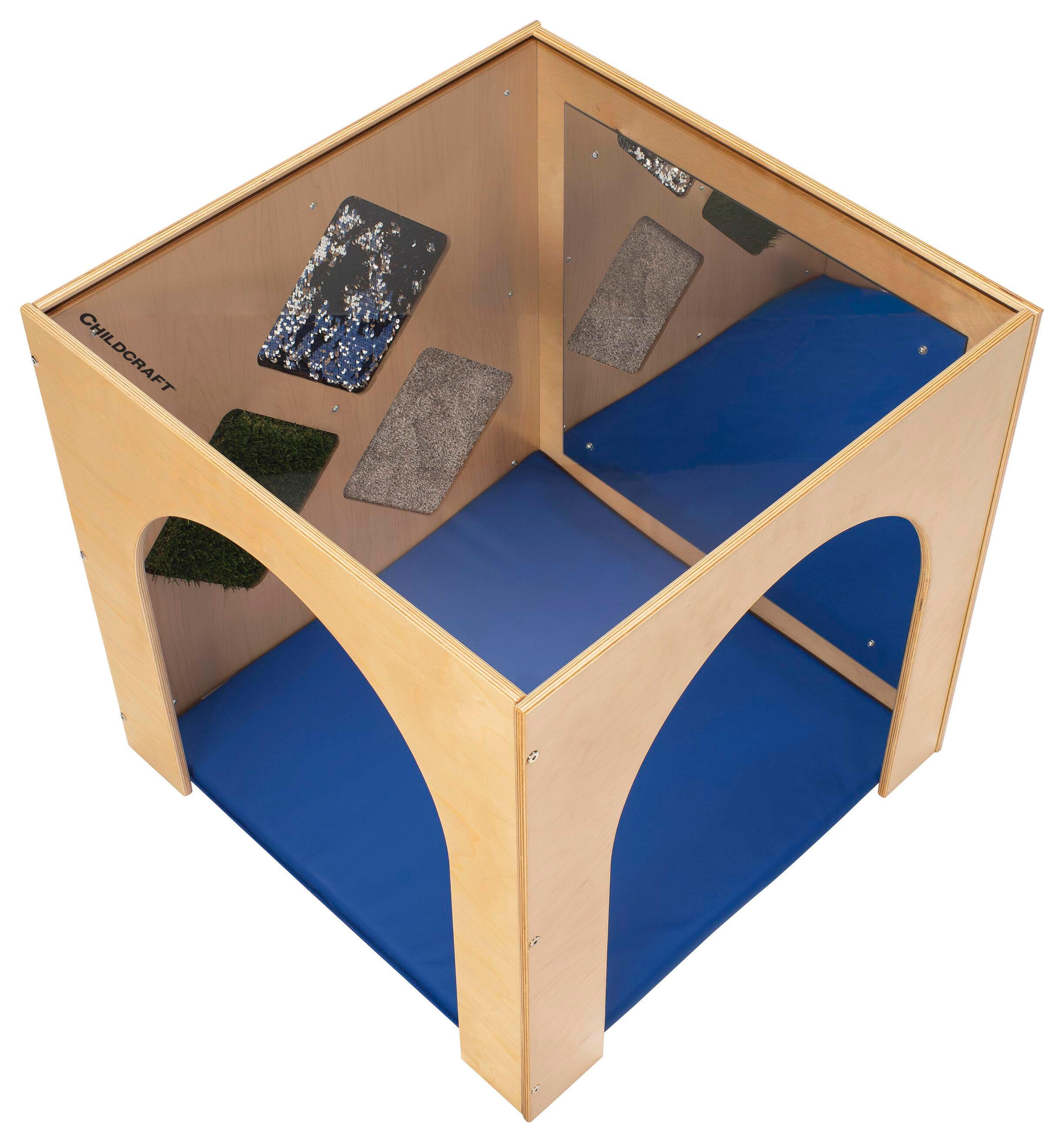 Childcraft Sensory Cube with Cushion, Clear Top, 29-1/2 x 29-1/2 x 29-1/2 Inches 2128495