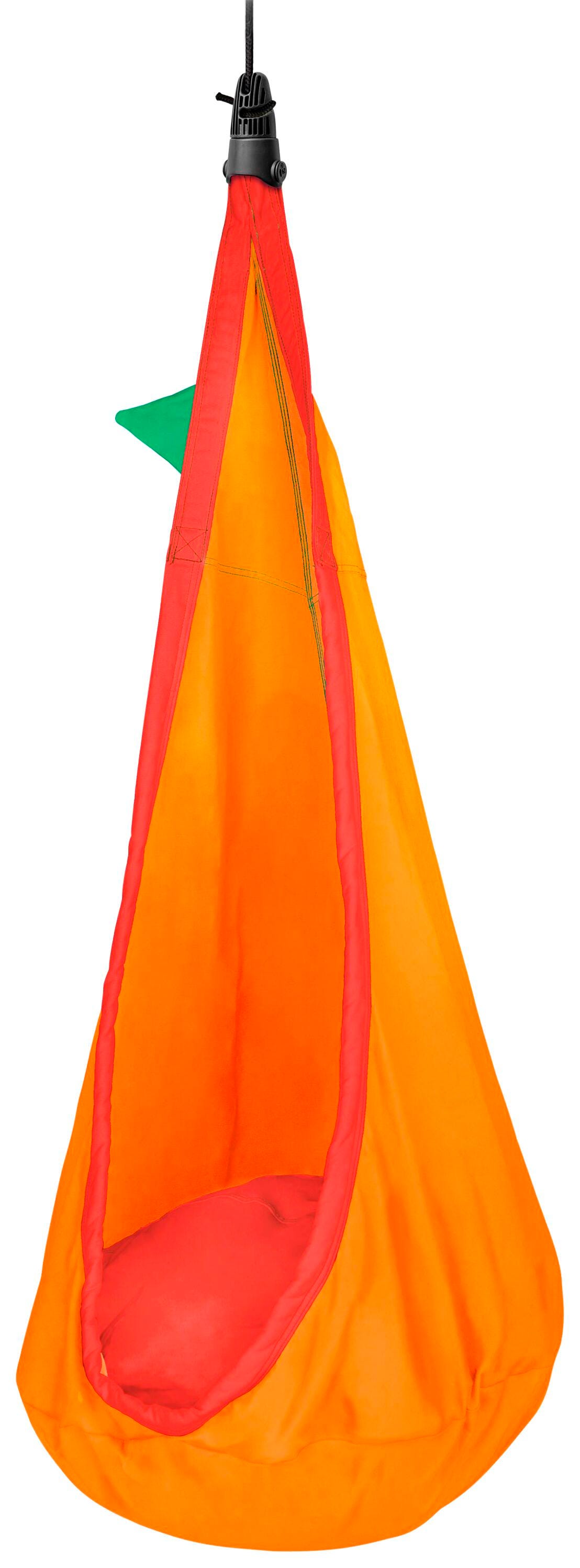 LA SIESTA Joki Organic Cotton Kids Hanging Nest, 28 x 58 Inches, Orange, Item Number 2013743