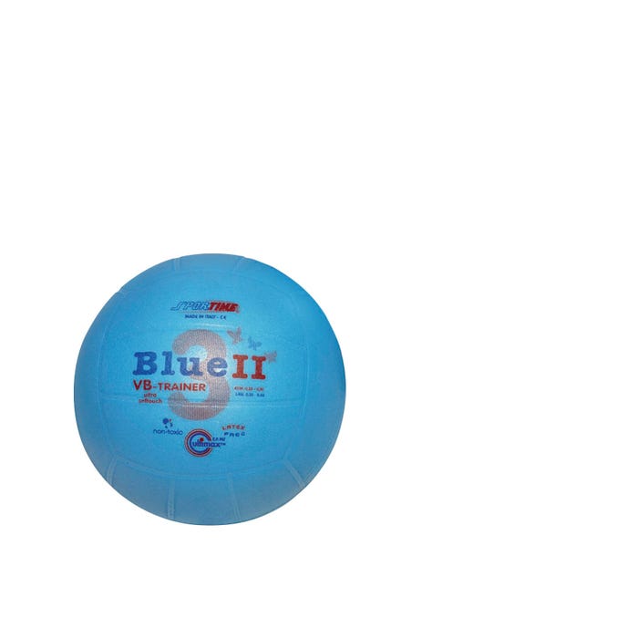 Sportime Blue II Foam Cover Official Size Volleyball Trainer Ball, Blue