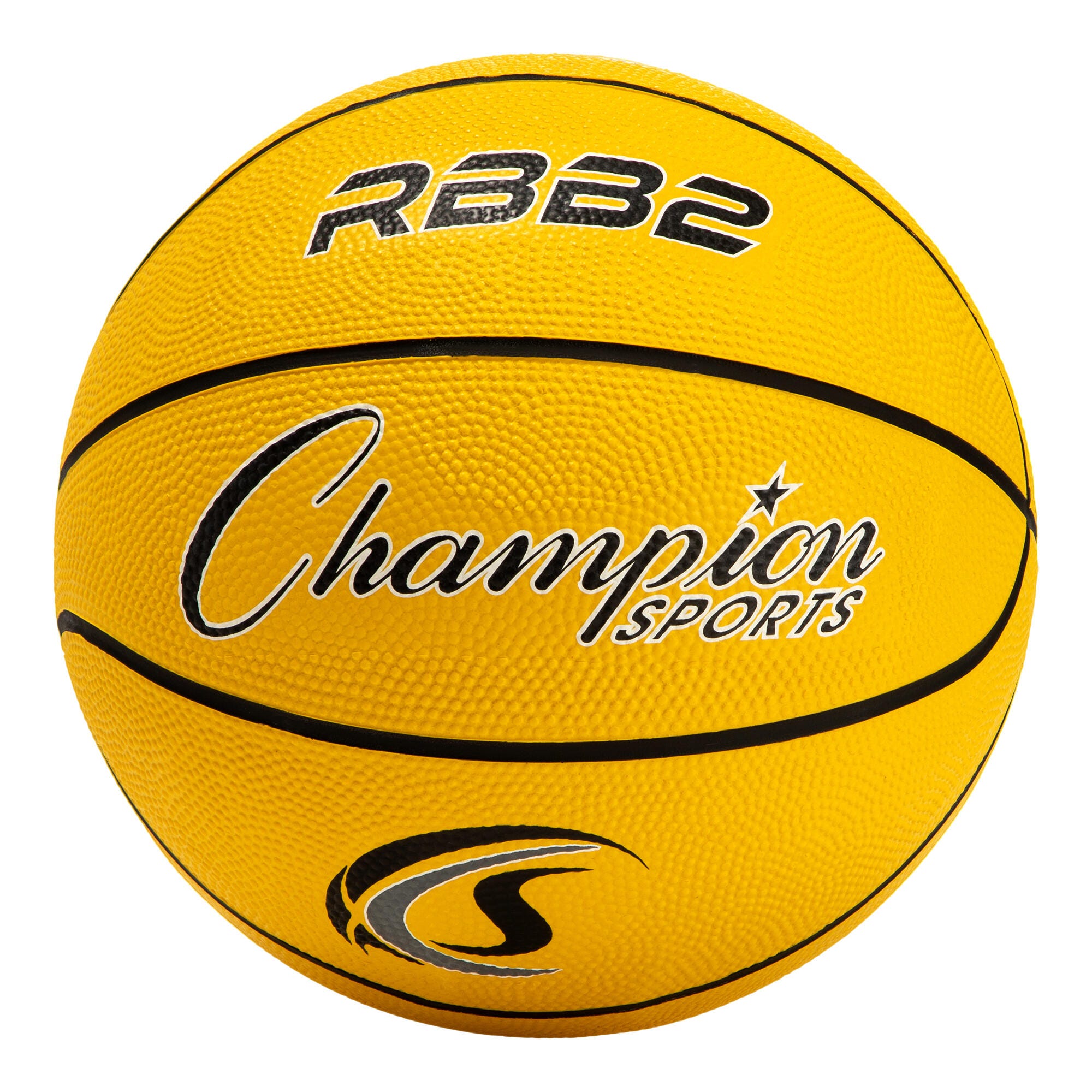 Champion Sports Rubber Basketball, Youth, Size 5, Yellow