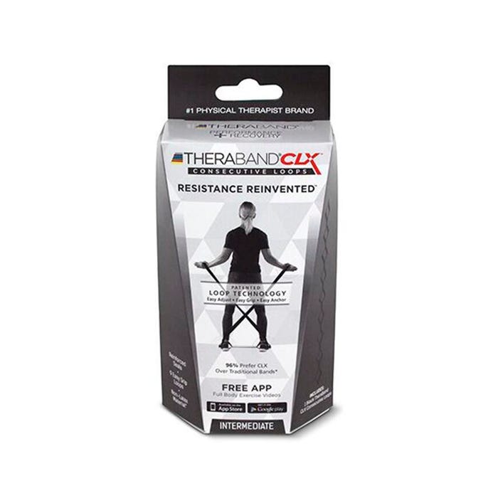 TheraBand CLX Intermediate, 5 Feet, Black