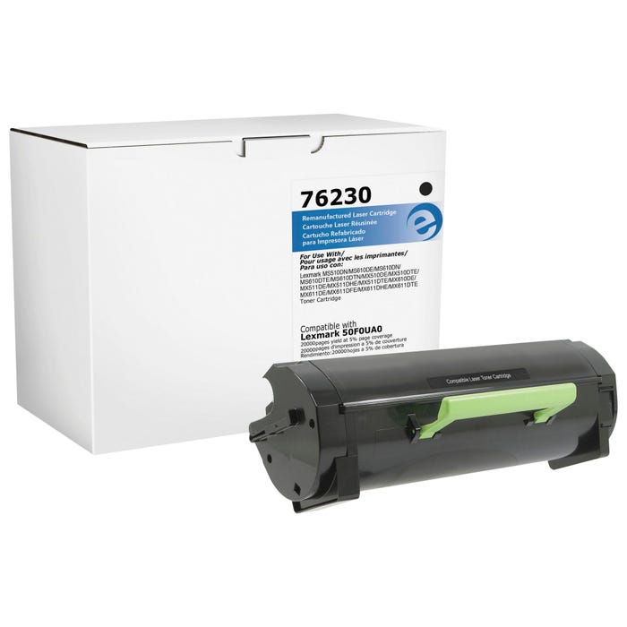 Elite Image Ink Toner Cartridge for Lexmark 50F1U00, Black