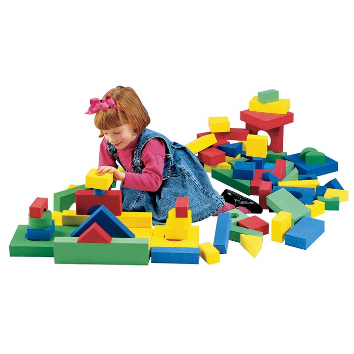 Creativity Street Blocks, Assorted Shapes and Colors, Set of 152