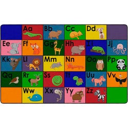 Childcraft Alphabet Friends Carpet, 8 x 12 Feet, Rectangle