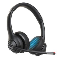 Jlab Go Work Wireless On-Ear Headset, Black/Blue, Item Number 2092032