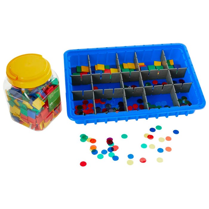 Abilitations Life Skills Fine Motor Sorting Shapes and Color Kit