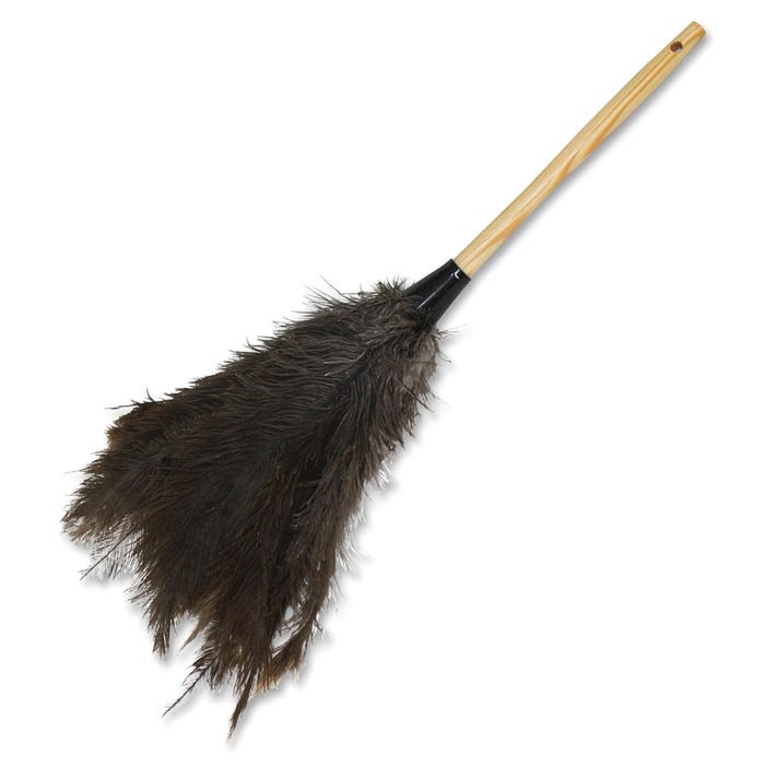 Genuine Joe Feather Duster, 18 in, Brown