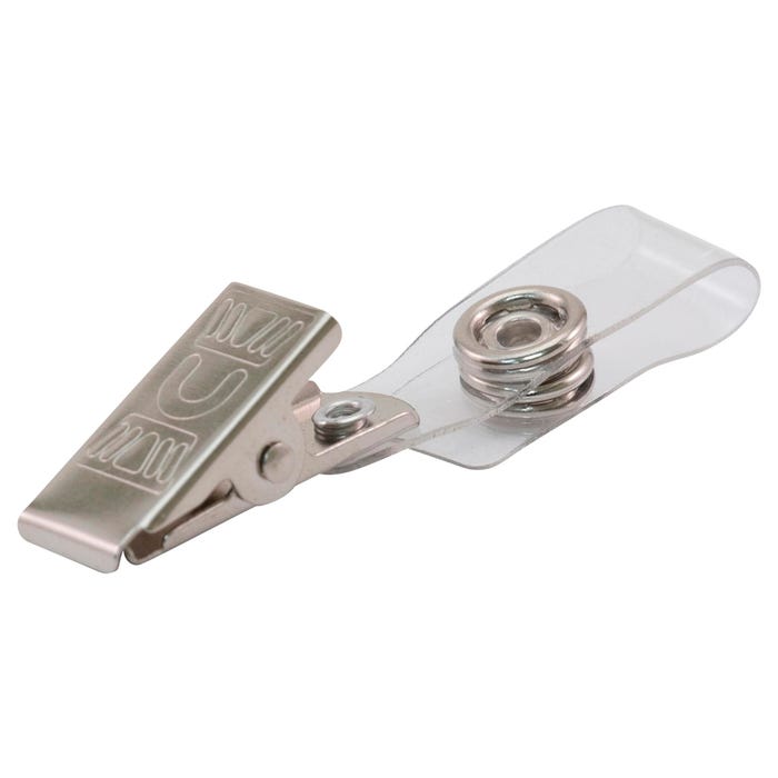 Advantus ID Badge Clip Adapter with Strap and Metal Clip, Pack of 25