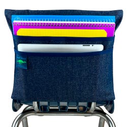Aussie Pouch Chair Pocket, Double Pockets, Extra Large, 19 Inches, Navy Trim 2007073