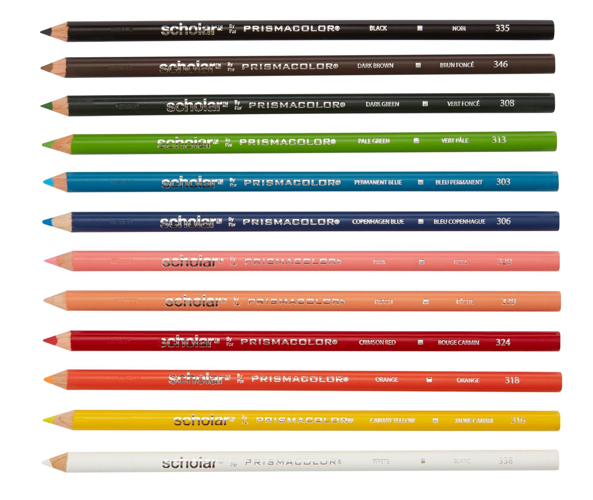 Image for Prismacolor Scholar Colored Pencils, Assorted Colors, Set of 12 from School Specialty