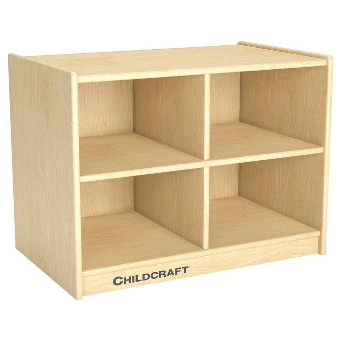 Childcraft Cubby Storage Unit, 4 Big Tub Capacity, 25-5/8 x 16 x 19 Inches