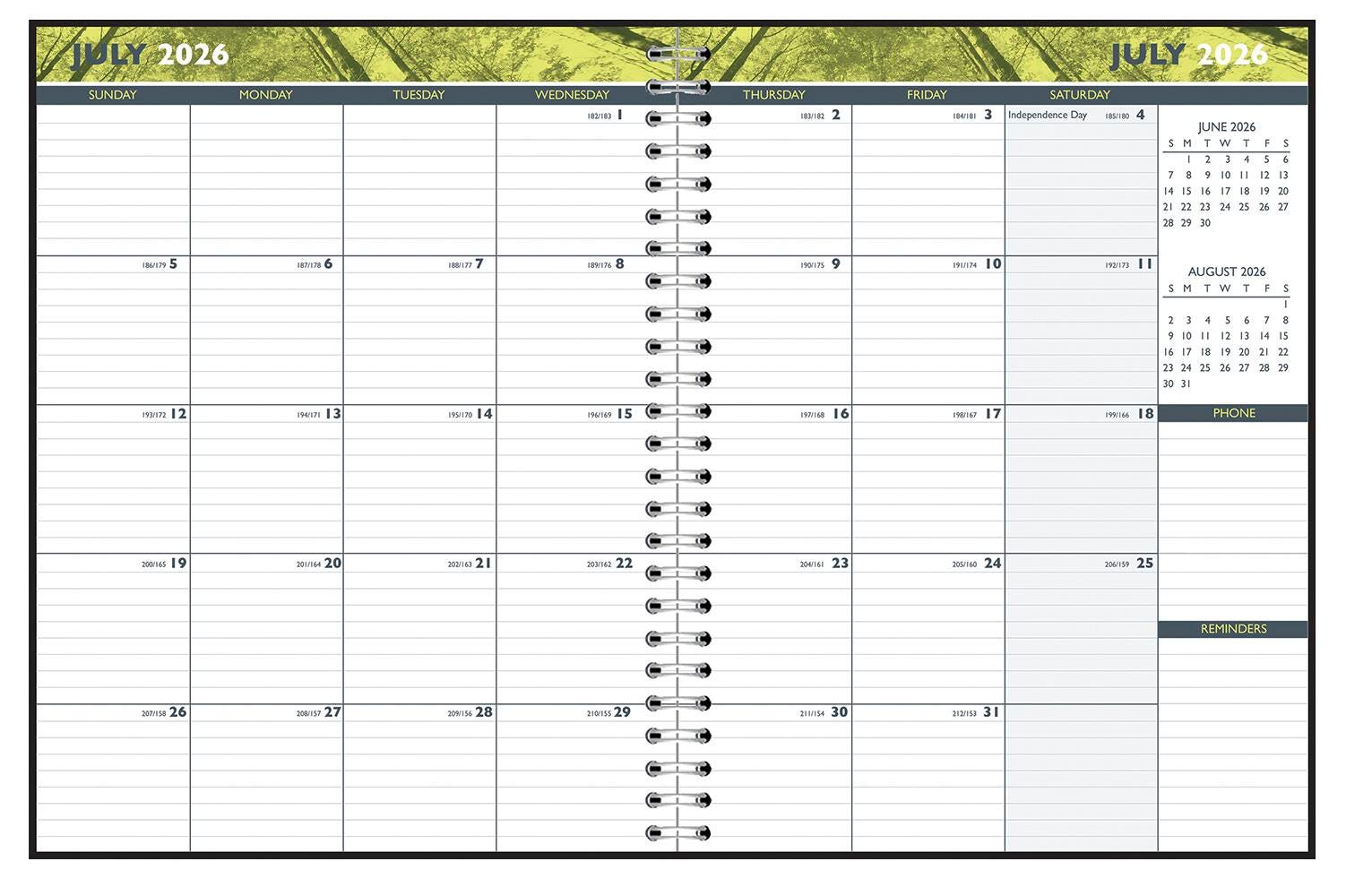 Image for Hammond & Stephens Academic Monthly Planner, 14 Months, July 2026 to August 2027, 8-1/2 x 11 Inches from School Specialty