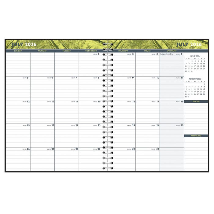 Hammond & Stephens Academic Monthly Planner, 14 Months, July 2026 to August 2027, 8-1/2 x 11 Inches