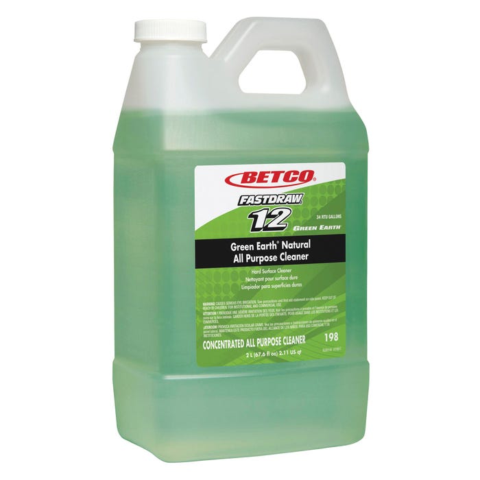 Betco Corp Green Earth Natural All Purpose Cleaner, Concentrated, Bio-based, 67.63 Fluid Ounces