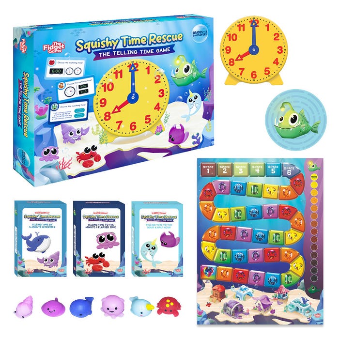 The Fidget Game Squishy Time Rescue, Grades 1 to 3
