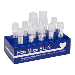 How Much Salt? Test Tube Display