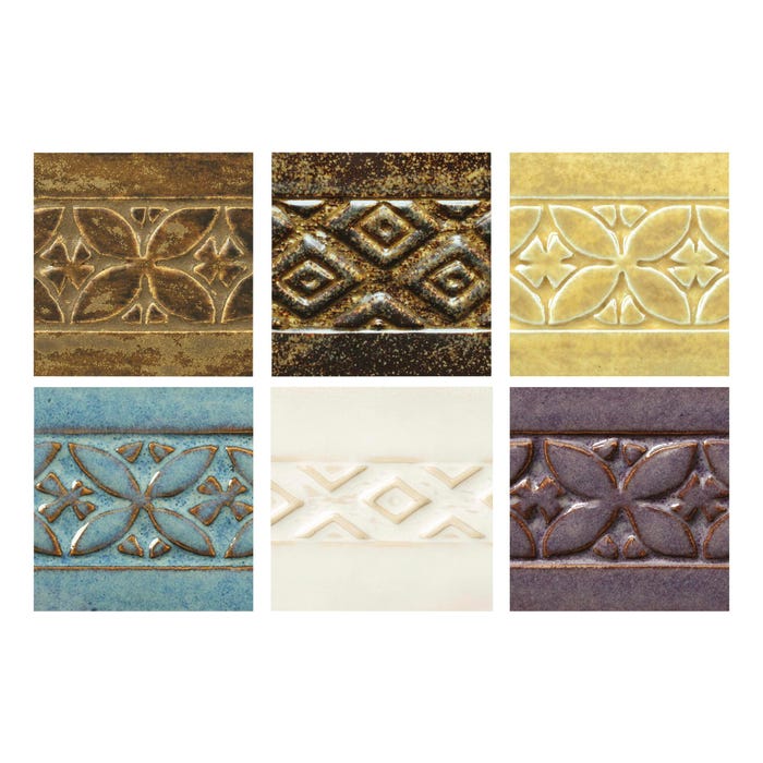 AMACO Potter's Choice Glaze Set 1, Pint, Assorted Colors, Set of 6