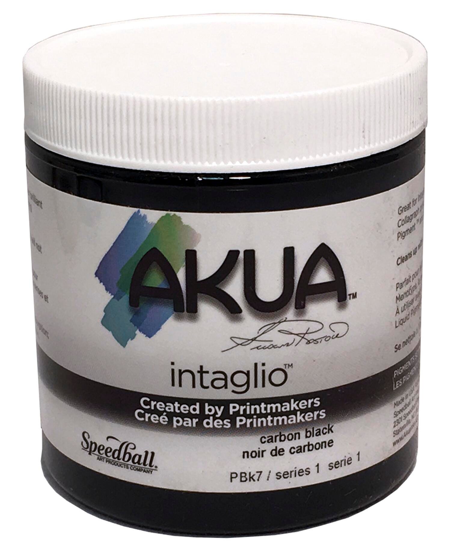Akua Intaglio Non-Toxic Water Based Ink, Carbon Black, 8 Ounces Item Number 411875