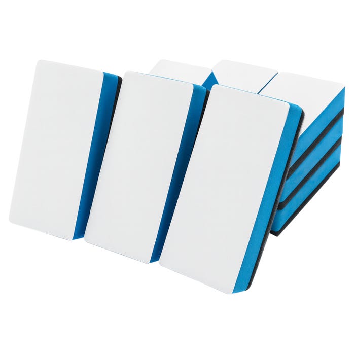 Flipside Board Buddies Dry Erase Erasers, 2 x 4 Inches, Pack of 12