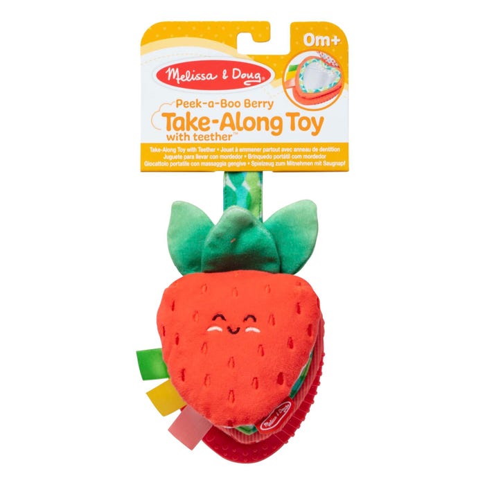 Melissa & Doug Peek-A-Boo Berry Take-Along Teether