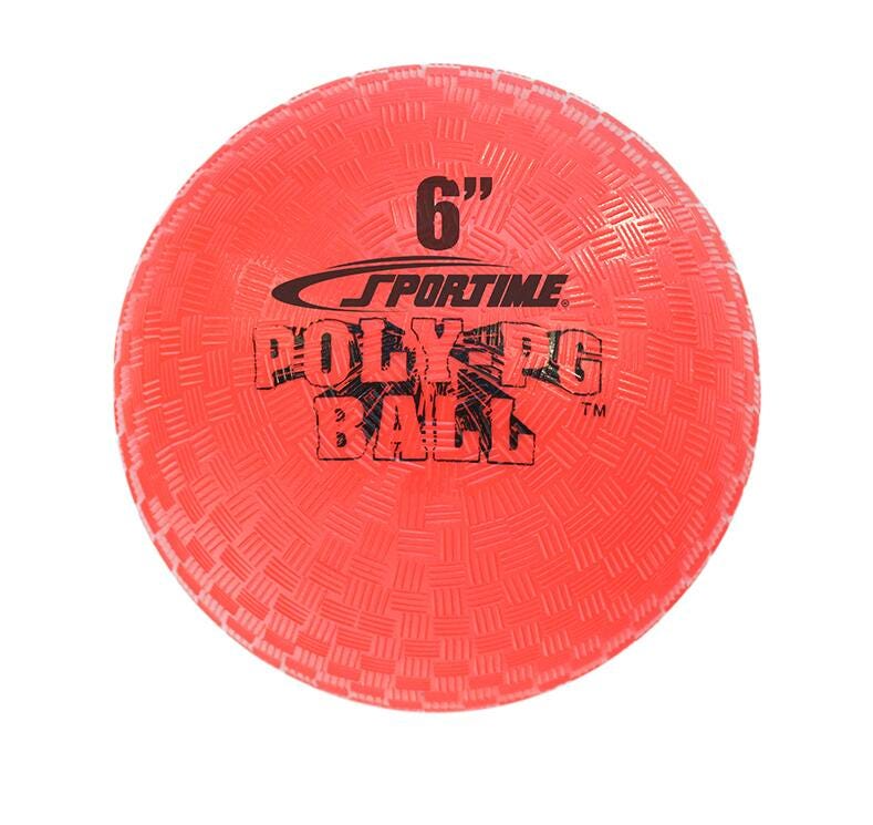 Image for Sportime Poly PG Ball, 6 Inches, Red from School Specialty