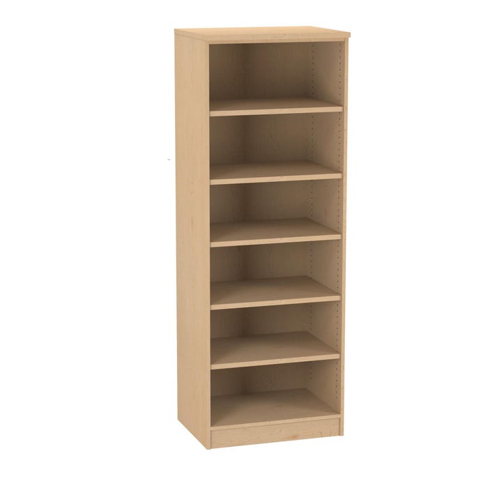 WB Manufacturing Replay Open Fixed Cabinet, 5 Shelves