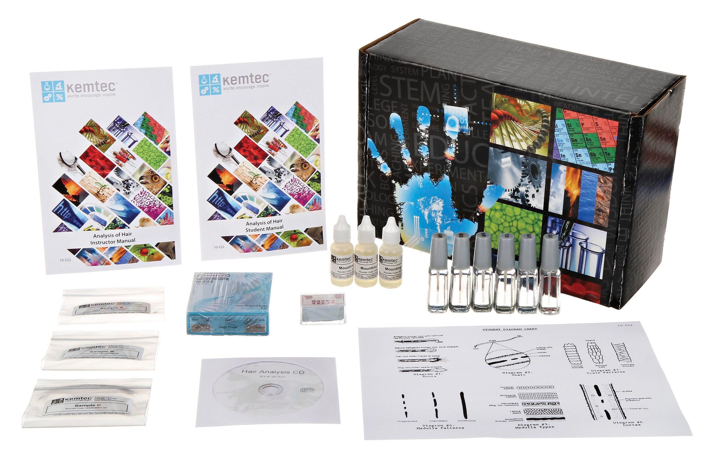 Image for Kemtec Forensic Hair Analysis Kit from School Specialty