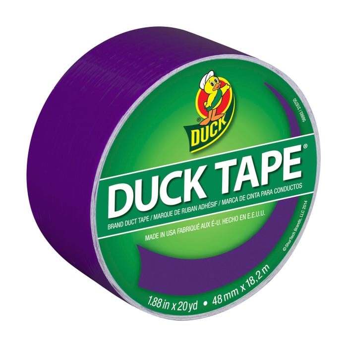 Duck Tape Colored Duct Tape, 1.88 Inches x 20 Yards, Purple