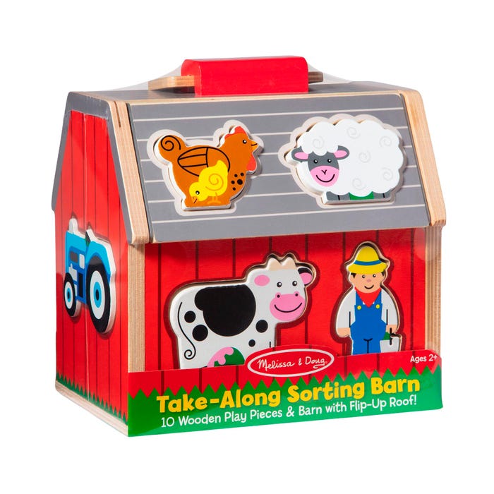 Melissa & Doug Take-Along Sorting Barn