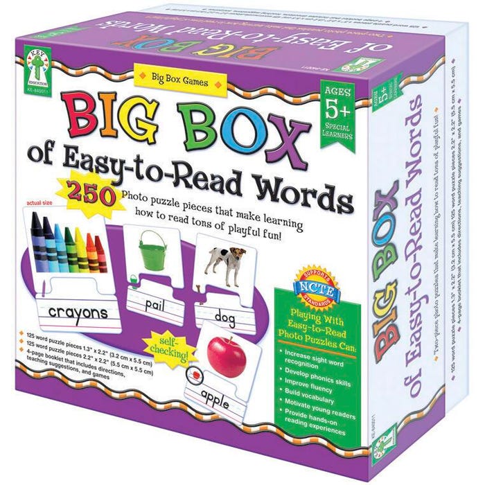 Key Education Big Box of Easy-to-Read Words Game