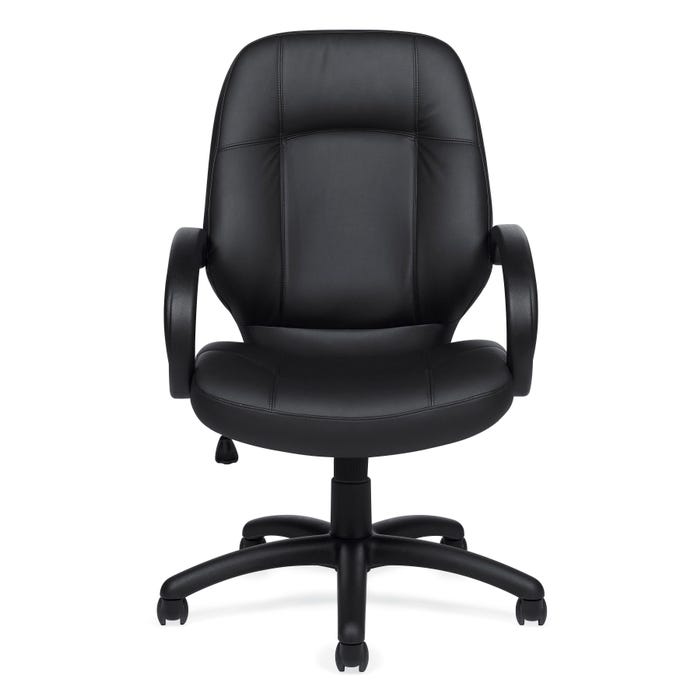 Offices to Go Luxhide High-Back Tilter Executive Chair, Leather